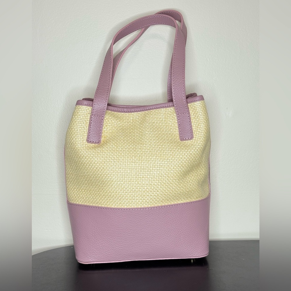 Valentina Fiore Elegant Cream and Pink Tote Bag